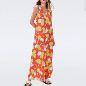 Diane Von Furstenberg Aidan Dress in Multi Petal